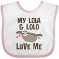 thumbnail image 3 of Inktastic Lola and Lolo Love Me Cute Boys or Girls Baby Bib, 3 of 4