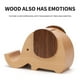 thumbnail image 5 of Funda de almohada, portalápices, decoración de mesa, organizador de escritorio, portalápices de madera con forma de elefante (un solo orificio) para teléfono., 5 of 9