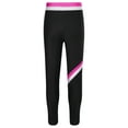 thumbnail image 4 of Linjinx Kids Girls Figure Skating Pants High Waist Ice Skating Leggings Gym Yoga Slim Fit Bottoms Hot Pink 12, 4 of 6