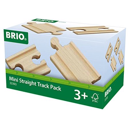 New 33393 Brio Mini Straight Track Pack Wooden Railway Tracks