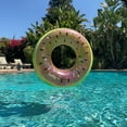 thumbnail image 4 of CocoNut Outdoor Juicy Watermelon Glitter - 42" x 42" Pool Float – Inflatable Pool Ring – Durable Long Lasting Lounge Tube and Water Toy – Fun Decoration for Parties, Events. Ages 8+, 4 of 7