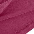 thumbnail image 6 of FRSASU Women's Summer off the Shoulder T-Shirt Dresses Twist Hem Long Sleeve Solid Color Party Beach Dress Hot Pink, 6 of 8