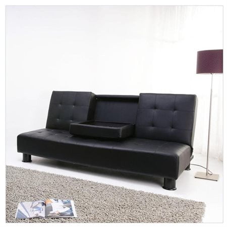 Julia Convertible Futon With Drink Holde Julia Convertible Futon With Drink Holde
