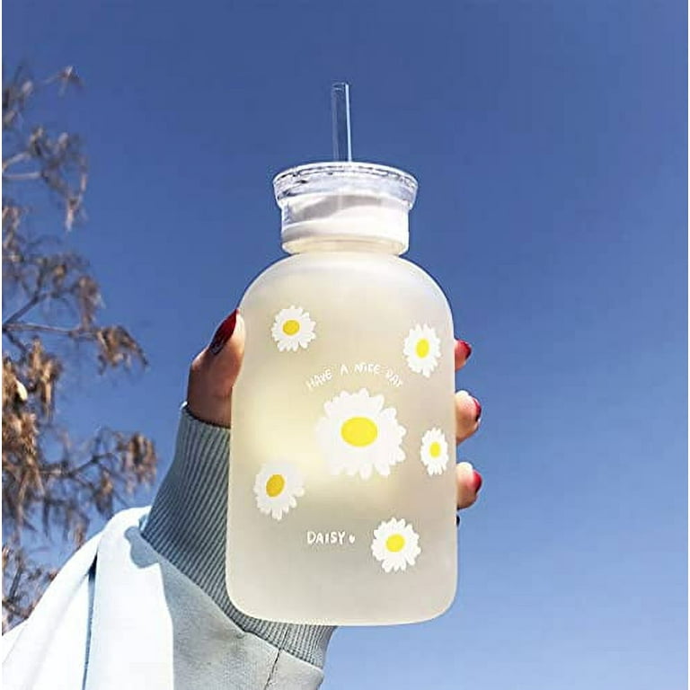  JZSMY 480ml Milk Juice Cute Water Bottle with Scale 2
