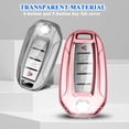 thumbnail image 3 of Key Fob Cover Compatible with Infiniti Q50 Q60 QX60 QX50 QX55 2019-2024 Keychain Case Holder Protector,Pink, 3 of 7