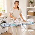 thumbnail image 4 of Leaves Pattern Ironing Board Cover,Heat Resistant Reusable Elastic Edged Table Pad for Laundry Room Apartment 47x15 Inch, 4 of 7