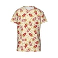 thumbnail image 6 of Fuzoiu Cartoon Popcorn Print Youth Short Sleeve T-Shirt,Youth Dry-Fit Active Athletic T-Shirt,Short Sleeve Tops Tees for School, Sports, and Casual Wear, 6 of 6