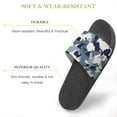 thumbnail image 3 of GZHJMY Stylish Slides for Women Men, Seamless Fashion Blue and White Camouflage Soft Flexible Slip-on Sandals Slippers, 3 of 7
