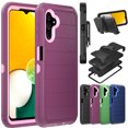 thumbnail image 5 of NIFFPD Samsung Galaxy A13 5G Case with Screen Protector (Anti Spy Privacy) Tough Rugged Shockproof Protective Phone Case for Galaxy A13 5G Wine&Pink, 5 of 6