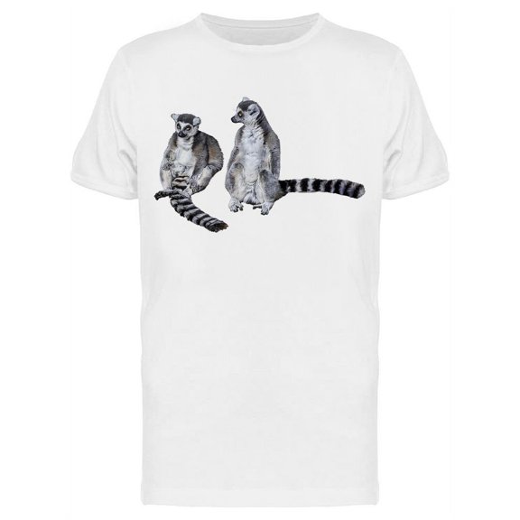 Two Lemurs Ready For Photo T-Shirt Men -Image by Shutterstock, Male Small