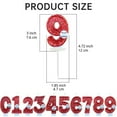 thumbnail image 3 of Sunxin Event & Party Baseball Birthday Candle Cake Toppers Second Number Baseball Themed Cake Topper Decoration Two Years Candle Red Glitter Number Cake Topper Party, 1X Digital Birthday Candles, 3 of 5