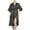 Black, variant on Shower Robe Short Sleeve Satin Kimono Bridal Dressing Gown with Belt Womens Pajamas Rose Gold,M