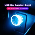 thumbnail image 4 of Lámparas Ambiente Decorativas Ndcxsfigh LED Mini USB para Coche Azul, 4 of 9