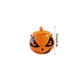 thumbnail image 3 of Halloween Pumpkin Candy Bucket Plastic Pumpkin Pail with Handle and Lid Halloween Party Candy Storage Holiday Home Decor,1pack, 3 of 4