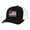 Black/White, variant on Men's Make America Great Again Donald Trump Embroidered American Flag Trucker Hat, Black/White