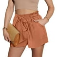 thumbnail image 4 of Womens Shorts with Pockets Summer Casual Shorts for Women Waist Casual Lightweight Adjustable Tie Knot Loose, 4 of 7