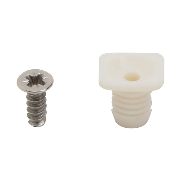 Silverline Quincaillerie Silverline Inserts de Charnières en Plastique de 8 mm avec Vis, 50 Pcs