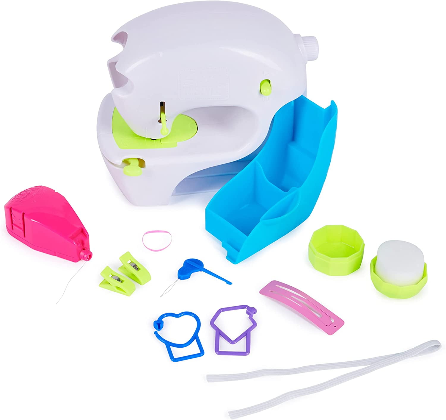 Cool Maker, Exclusive Neon Stitch ‘N Style Fashion Studio, Sews 8 Stylish Projects, Pre-Threaded Sewing Machine Toy, Arts & Crafts Kids Toys
