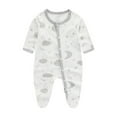 thumbnail image 3 of Utlike Girls Jumpsuit Baby Print Round Neck Button Romper Fashion Playsuits Size 6 Months-9 Months, 3 of 3