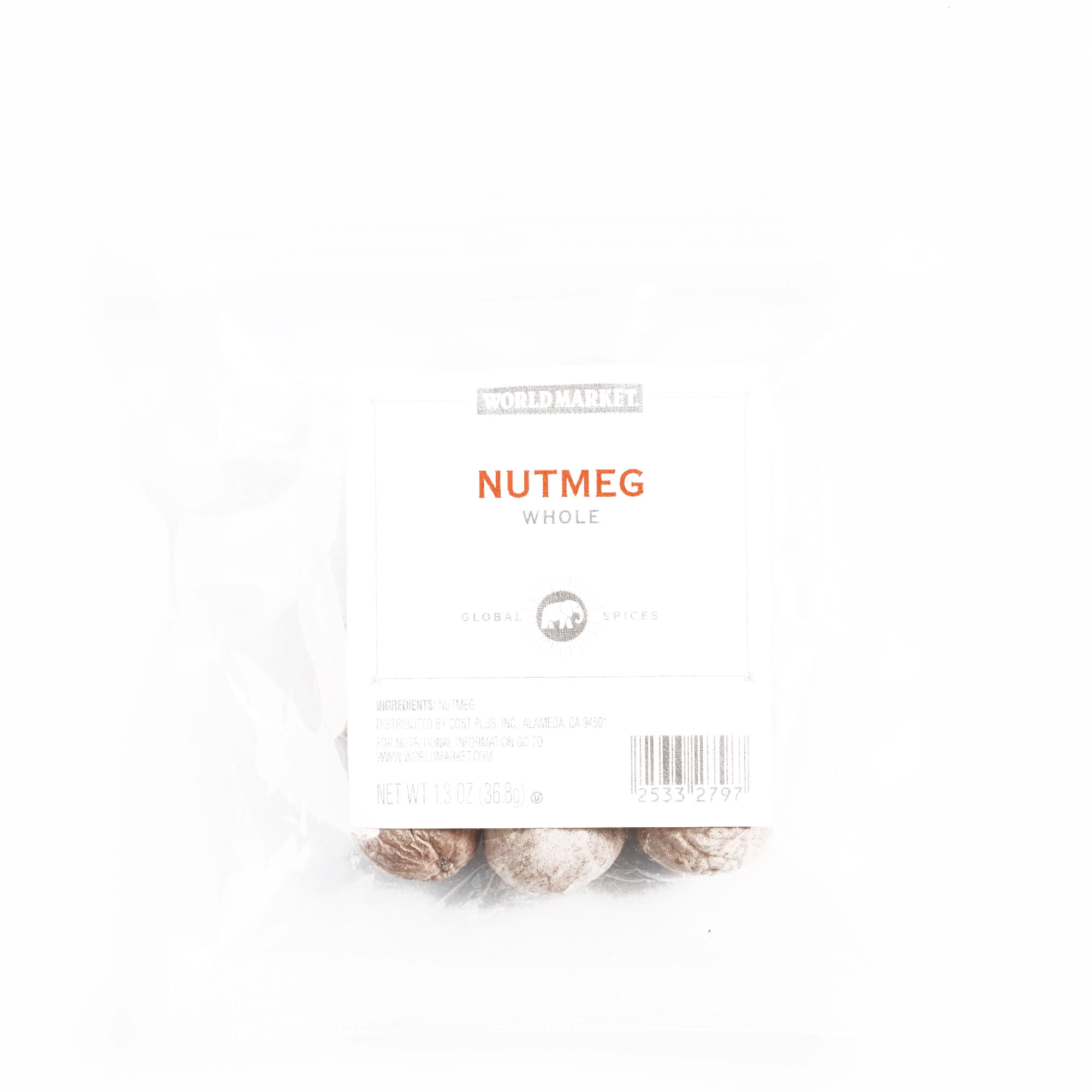 Whole Nutmeg Spice Bag 1.3 oz each (1 Item Per Order, not per case