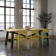 thumbnail image 3 of Novogratz Poolside Collection, Chandler Stacking Dining Chairs, Indoor/Outdoor, 4-Pack, Bright Yellow, 3 of 15