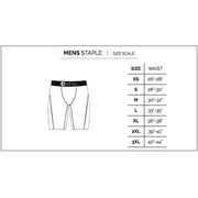 Ethika Men’s Boxer Brief, Knee Length, 4-Way Stretch Performance Underwear Prepare for War (AST, XLG)