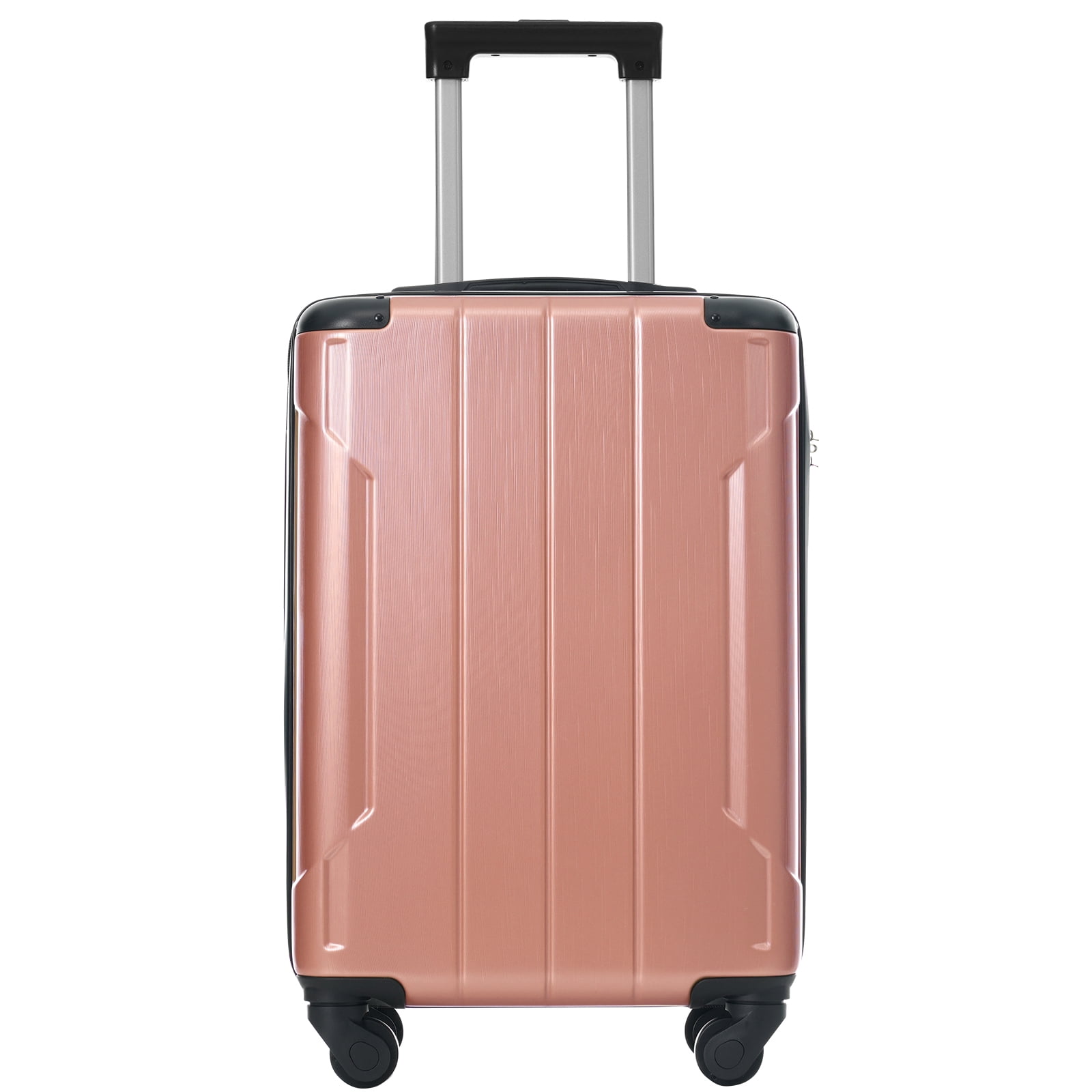 Hardshell Luggage, Lightweight Durable ABS Suitcase with Double Spinner Wheels, TSA Lock, 20 Inch Travel Carry On Luggage (Rose Pink)
