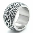 thumbnail image 3 of QQTDFG Mens Irish Love Infinity Knot Ring Band Stainless Steel Size 7-15 Gift-7, 3 of 3