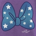 thumbnail image 2 of Girl's Mickey & Friends Minnie Starry Bow Graphic Tee Purple Berry Small, 2 of 4