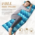 thumbnail image 4 of Naloa Pearlescent Scales Super Soft 20x60 Body Pillow Case,Long Side Hidden Zipper（PILLOWS ARE NOT INCLUDED）, 4 of 6