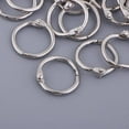 thumbnail image 5 of 10/20/30 Pieces Metal Book Small Binder Spiral Refillable Loose Leaf Rings Keychain Key Rings, 10 Size Book Rings, 5 of 6