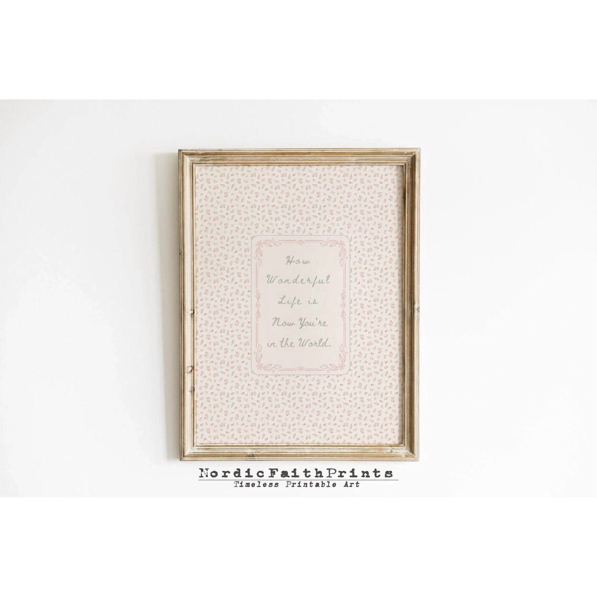 Baby Girl Quote Wall Art Print Nursery Room Decor