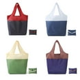 thumbnail image 1 of Reusable Grocery Bags Recyclable Polyester Folding Shopping Bag Large Capacity  Wine Red, 1 of 6