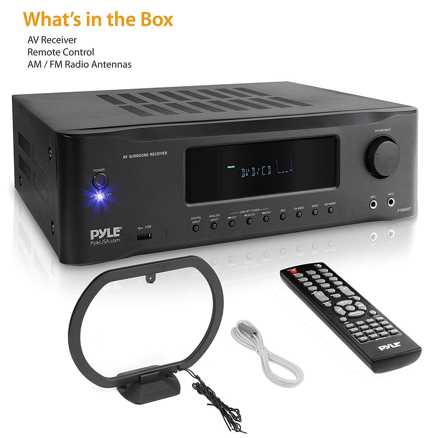 Buy PYLE PT694BT - Hi-Fi Bluetooth Home Theater Receiver - 5.2-Ch ...