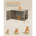 thumbnail image 3 of Cat Litter Box Enclosure, Litter Box Furniture Hidden, Indoor Cat House, End Table, 27.6 x 19.7 x 19.7 Inches, Heather Greige, 3 of 5