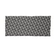 thumbnail image 2 of Black and White Neck Gaiter, Plus Sign Geometric, Unisex, Black White, by Ambesonne, 2 of 3
