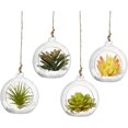 thumbnail image 1 of BlogBlog Hanging Glass Candle Holder, Globe Glass Tea Light Holder, Hanging Glass Vase, Flower Plants Terrarium, Glass Orbs Container, Micro Landscape DIY for Home, Office, Wedding (4" 4Pcs), 1 of 7