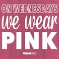 thumbnail image 2 of Women's Mean Girls We Wear Pink Quote Racerback Tank Top Pink Heather X Small, 2 of 4