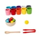 thumbnail image 3 of Bolas de arcoíris en vasos, juguetes de desarrollo de habilidades motoras Montessori para educación temprana, juego de combinación de madera para, 3 of 9