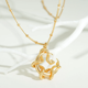 thumbnail image 3 of Collar Mujer Con Dije De Luna Y Serpiente Oro 18k - Xtellar Dorado, 3 of 4