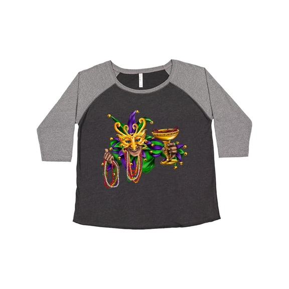 Inktastic Mardi Gras Jester Women's Plus Size T-Shirt