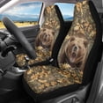thumbnail image 2 of Jeiento Car Front Seat Covers Car Seat Covers Front Seats Only Stretch Polyester Fabric Cover Interior Automotive Accessory Fit for Most Cars Gifts for Women Men, Camo Hunting Bear Design, 2 of 7