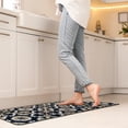 thumbnail image 4 of Set of 2 Carmen Printed Kitchen Floor Mats - Black & Beige Tile Design - Ideal for Homeowners & Renters - Double the Style & Convenience, 4 of 5