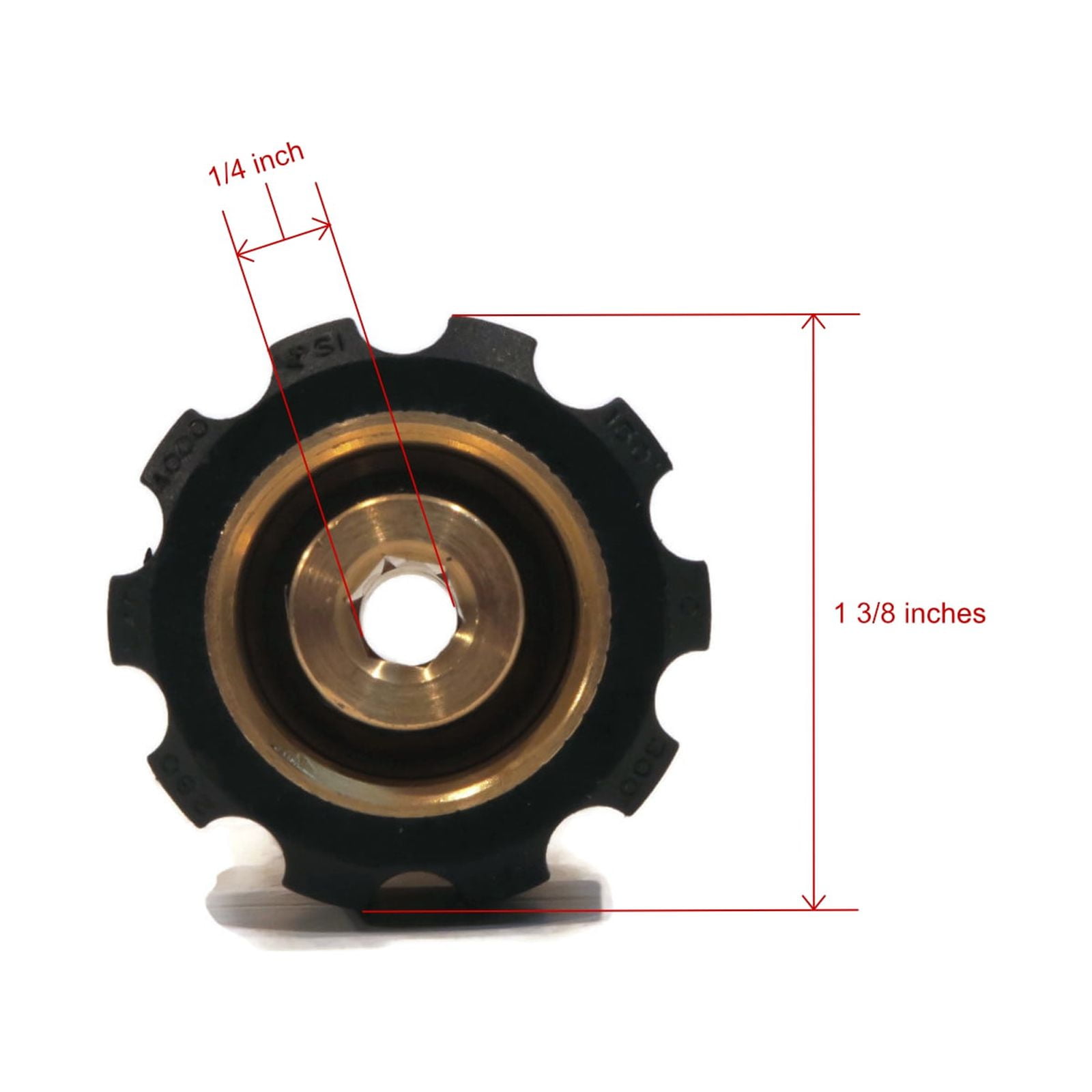 The ROP Shop 3-Pack - Pack M22 FPT X 3/8" Quick Connect Coupler for Hoses w/Male 22mm FPT Threads