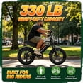 thumbnail image 4 of 20" Fat Tire Electric Bike for Adults, 750W Motor, 20MPH Max Speed, 48V 15.6Ah Removable Battery, 7-Speed Gear & Full Suspension Ebike with Cruise Control, UL2849 Certified, 4 of 7