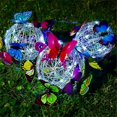 thumbnail image 4 of Large Butterfly Round Ball Light Decorative Solar Hanging Garden Light Waterproof Hanging Lamp - Whi, 4 of 5