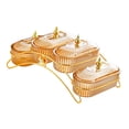thumbnail image 3 of WeiLaiKeQi Dried Fruit Dish with Lid Decor Nuts Platter for Dried Fruits Appetizer Nuts Yellow, 3 of 9