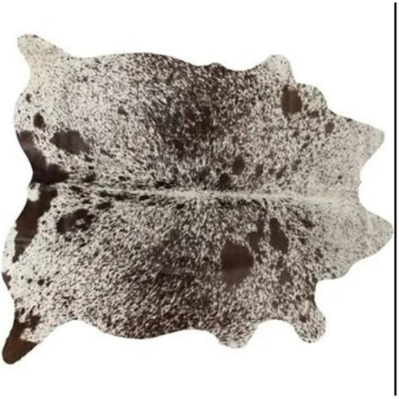 5 x 7 ft. Kobe Cowhide Rug - Salt & Pepper White & Chocolate