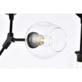 thumbnail image 6 of Elegant Lighting Cavoli 9 Lights Iron and Glass Chandelier in Black, 6 of 9