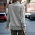 thumbnail image 7 of Women's Long Sleeve Shirt V Neck Polo Shirts Lapel Casual Loose Tunic Blouse Pullover Sweater, 7 of 7